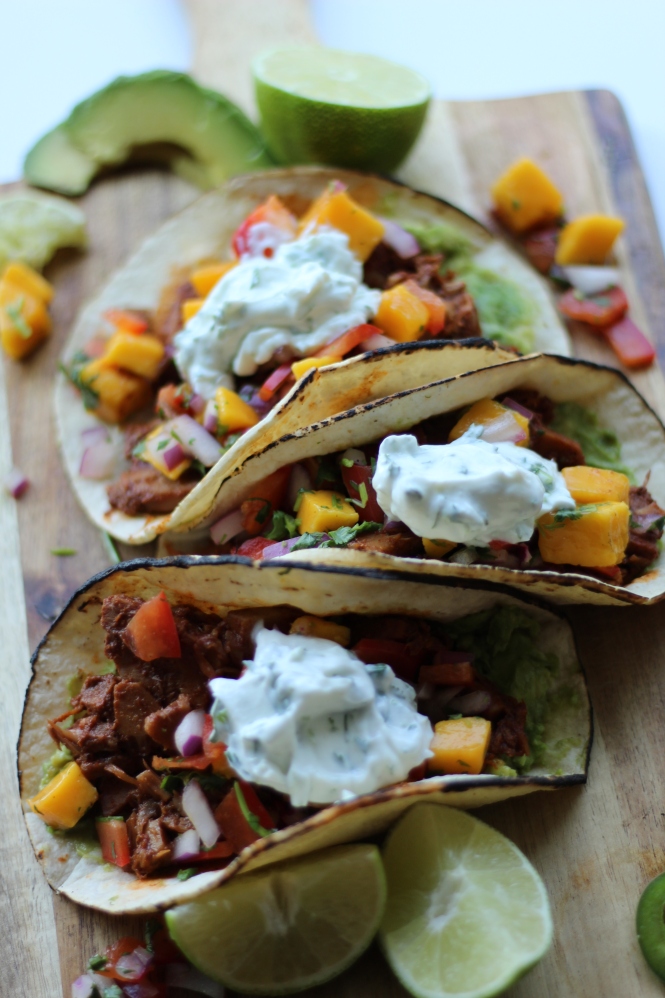 Jackfruit Al Pastor Tacos | Sweet & Sorrel